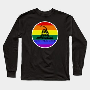 Rainbow Gadsden Flag Long Sleeve T-Shirt